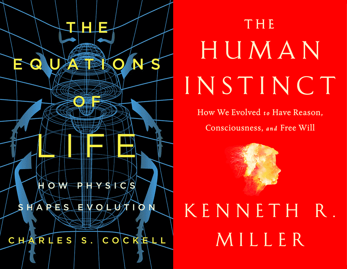 Book Covers: The Equations of Life (left) and The Human Instinct (right)