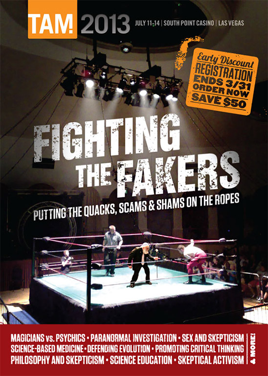 The Amazing Meeting 2013, July 11-14, South Point Casino, Las Vegas