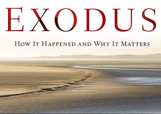 The Exodus (book cover detail, remixed)
