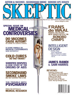 Skeptic magazine vol. 13 no. 3 (detail of cover)