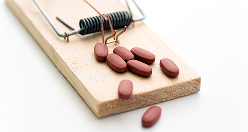 pills on a moustrap